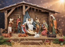 Komplet božičnih figur 11 delov, 45 cm - RAI2105