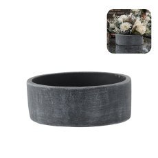 Cementni lonček – temno siv 20 × 20 × 7,5 cm *3011