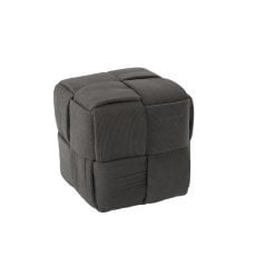 Pleten tabure - temno siv - PHO6038