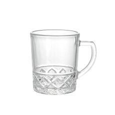 Komplet 6 rebrastih kozarcev z ročajem 240 ml *0416