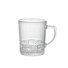 Komplet 6 rebrastih kozarcev z ročajem 240 ml *0409