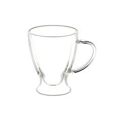 Komplet 2 kozarcev za latte z dvojnimi stenami in ročajem 300 ml *4539