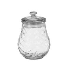 Steklen kozarec 1,2 l s steklenim pokrovom *3631