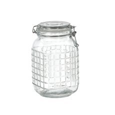 Steklena posoda 1,5 l hermetična kratka *4911