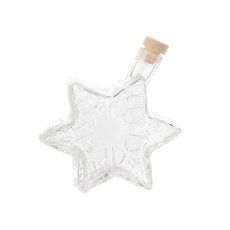 Steklenička 500 ml - snežinka z zamaškom 19 mm *5154