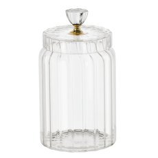Okrasni stekleni kozarec 1200 ml Prążki *5550