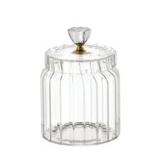 Okrasni stekleni kozarec 800 ml Prążki *5567