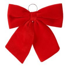 Božična rdeča kokarda 44 cm *3108