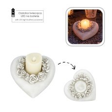 Figura svetloba spomina LED 14,5 x 14 x 6/11 cm *2625