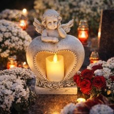 LED figura angel zamišljen - GOT2632