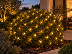 Chomik - Led zavesa mreža 256L toplo bela 2x2 m - LED1681