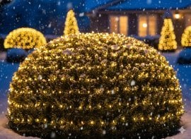 Chomik - Led zavesa mreža 256L toplo bela 2x2 m - LED1681