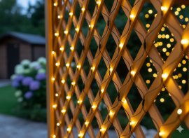Led zavesa mreža 256L toplo bela 2 x 2 m notranja/zunanja *1681