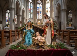 Sveta družina – komplet 3 figur 60 cm polyresin