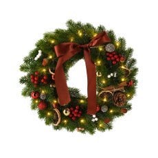 Chomik - Božični venec LED 40 cm, 40 lučk - LED9706