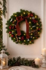 Chomik - Božični venec LED 40 cm, 40 lučk - LED9706