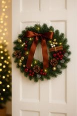 Chomik - Božični venec LED 40 cm, 40 lučk - LED9706