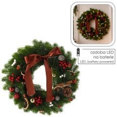 Chomik - Božični venec LED 40 cm, 40 lučk - LED9706