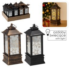 LED-lampion 7,8 x 7,8 x 19,5 cm – zvezdice, mešane barve, pakiranje 12 kosov *7717
