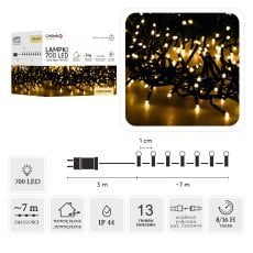 LED-lučke Cluster 700L, hladno bele, dolžina 3 + 7 m, za notranjo/zunanjo uporabo *8189