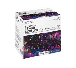 Chomik - LED-lučke Cluster 1000L, večbarvne, 3+10 m - LED8226