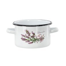 Bel emajliran lonec 2 l, 16 cm, sivka *4352