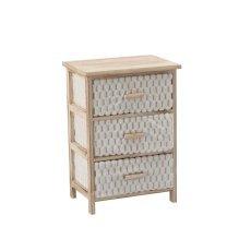Komoda s 3 predali iz blaga 40 x 29 x 58 cm *0751