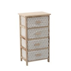 Predalnik s 4 predali iz blaga 40 x 29 x 73 cm *0768