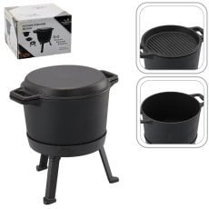 Litoželezni lovski kotliček 3v1, 8L - BBQ5930