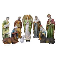 Komplet 11 osvetljenih božičnih figur, 50 cm, iz smole *6519