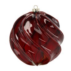 Steklena bunkica – bordo spiralna 18 cm *7813