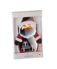 Chomik - 3D-praznična dekoracija – Božiček z učinkom neskončnega LED-ogledala - LUS8506