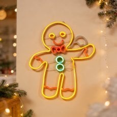 Chomik - Božična dekoracija – Medenjak LED neon - LUS8575