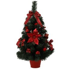 Božično drevo 60 cm, rdeče-zlato *0133