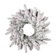Božični okras – zasnežen venec z LED-osvetlitvijo, 50 cm *0522
