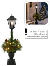 Chomik - Božična LED-laterna z aranžmajem 90 cm - DEL1543