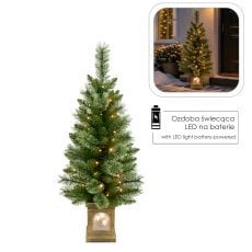 Chomik - Umetna božična smrečica LED v lanterni, 105 cm - DEL1574