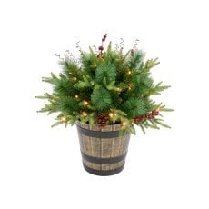 Chomik - Božična LED-dekoracija – Aranžma v loncu 60 cm - DEL1581