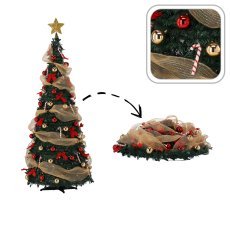 Zložljivo umetno božično drevo 120 cm – Lidia, 60 LED *1895