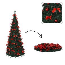 Zložljiva umetna božična jelka Nina, 150 cm, 100 LED *1970