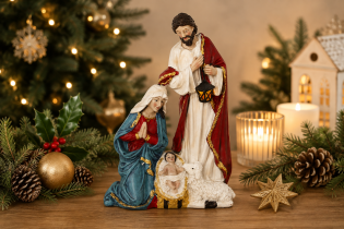 Chomik - Figura jaslic Jezusovo rojstvo Sveta družina - DED1833