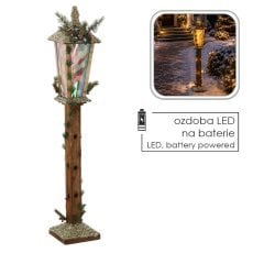 Chomik - Božična lesena LED-laterna - DEL3301