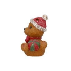 Chomik - Božična figurica – Medvedek z LED-žogo - GOT4179
