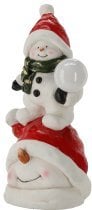 Chomik - Božična figurica – Snežak z LED-kroglo - GOT4216