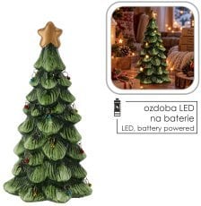 Chomik - Božična figurica – Jelka z LED-okrasnimi kroglicami - GOT4391