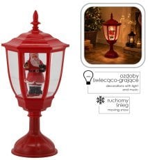 Chomik - Božična mini laterna z glasbenim mehanizmom, hladno bela LED - SOL3837