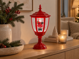 Chomik - Božična mini laterna z glasbenim mehanizmom, hladno bela LED - SOL3837