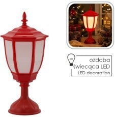 Božična mini laterna, toplo bela LED - SOL3844