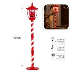 Chomik - Božična laterna z glasbenim mehanizmom, hladno bela LED - SOL3851