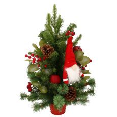 Božično drevesce, 60 cm, rdeče, škrat *5602